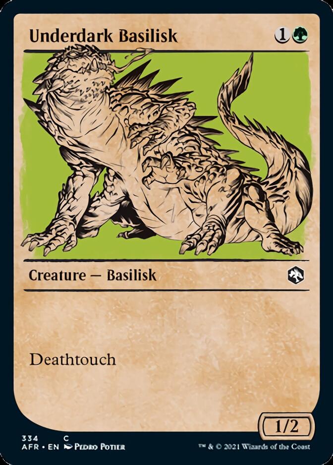 Underdark Basilisk (Showcase) [Dungeons & Dragons: Adventures in the Forgotten Realms] MTG Single Magic: The Gathering | Red Claw Gaming