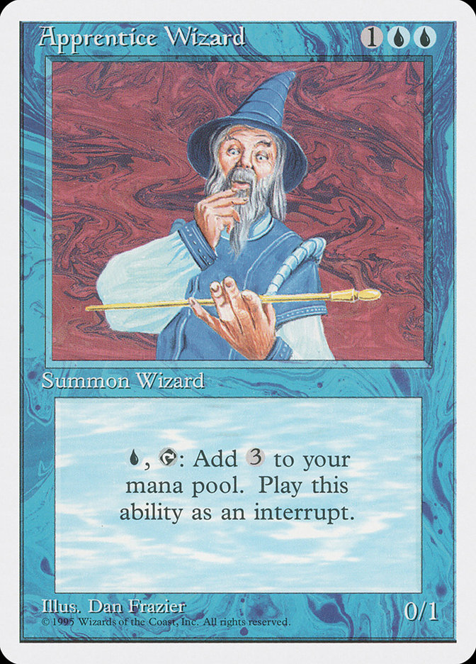 Apprentice Wizard [Fourth Edition] MTG Single Magic: The Gathering | Red Claw Gaming