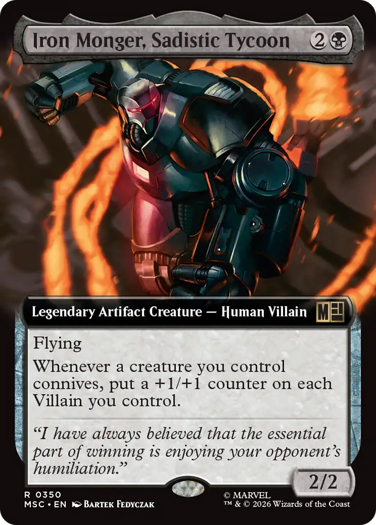 Iron Monger, Sadistic Tycoon (Extended Art) [Marvel Super Heroes Commander] | Red Claw Gaming
