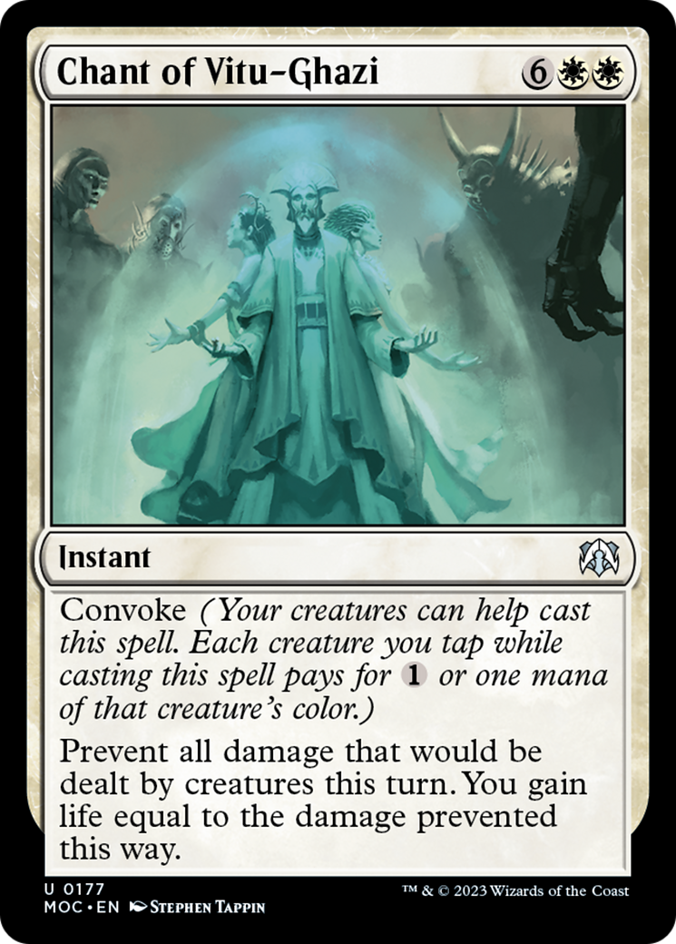 Chant of Vitu-Ghazi [March of the Machine Commander] MTG Single Magic: The Gathering | Red Claw Gaming