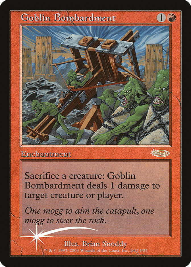 Goblin Bombardment [Friday Night Magic 2003] MTG Single Magic: The Gathering | Red Claw Gaming