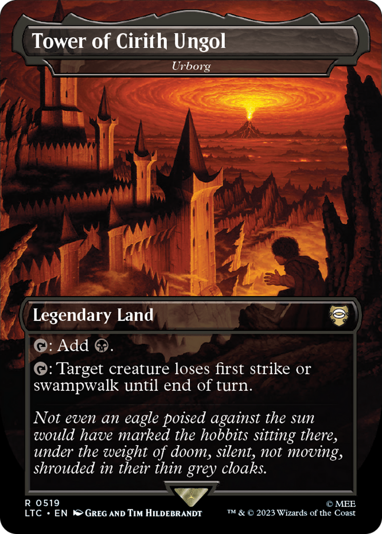 Tower of Cirith Ungol - Urborg (Borderless) [The Lord of the Rings: Tales of Middle-Earth Commander] MTG Single Magic: The Gathering | Red Claw Gaming