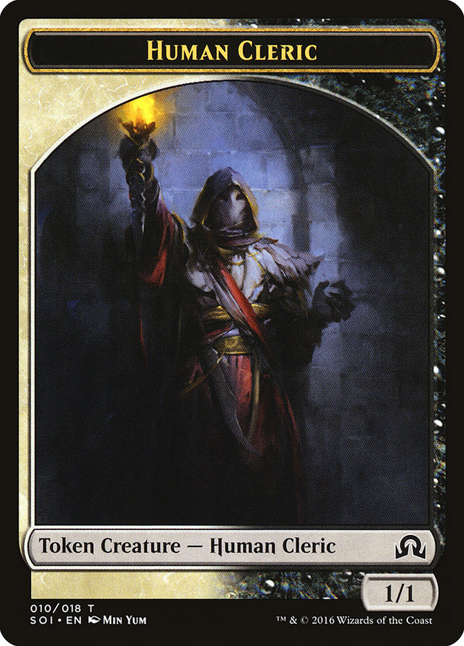 Human Cleric Token [Shadows over Innistrad Tokens] MTG Single Magic: The Gathering | Red Claw Gaming