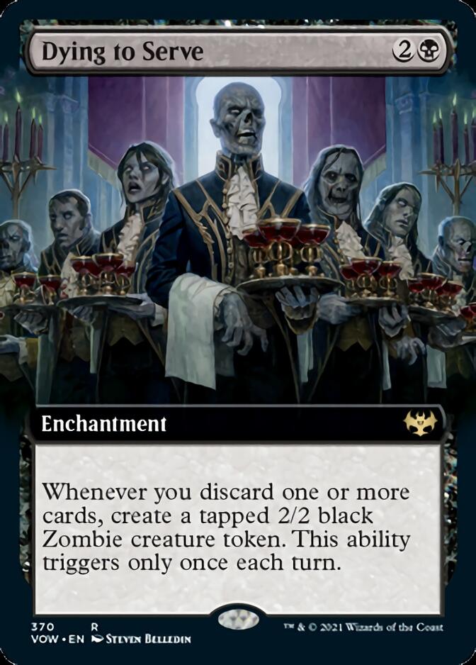 Dying to Serve (Extended Art) [Innistrad: Crimson Vow] MTG Single Magic: The Gathering | Red Claw Gaming