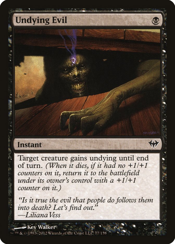 Undying Evil [Dark Ascension] MTG Single Magic: The Gathering | Red Claw Gaming