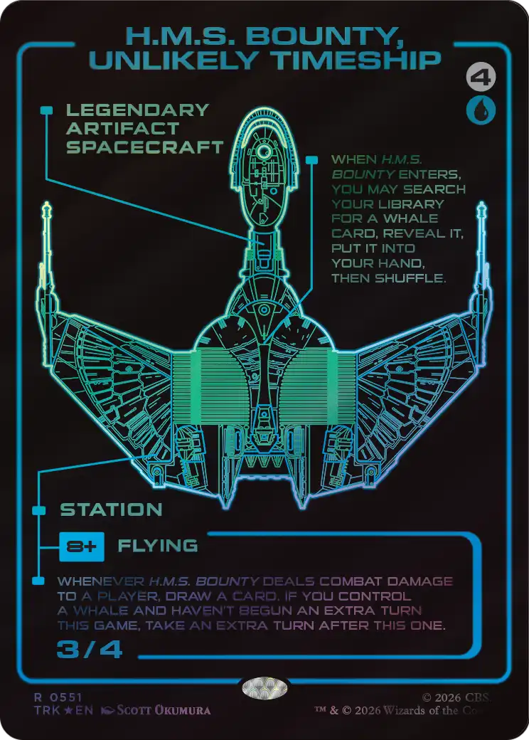 H.M.S. Bounty, Unlikely Timeship (Showcase) (Surge Foil) [Star Trek] | Red Claw Gaming