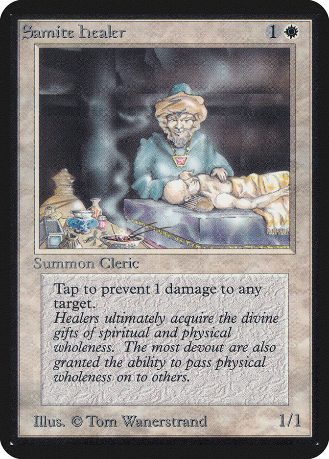 Samite Healer [Alpha Edition] MTG Single Magic: The Gathering | Red Claw Gaming