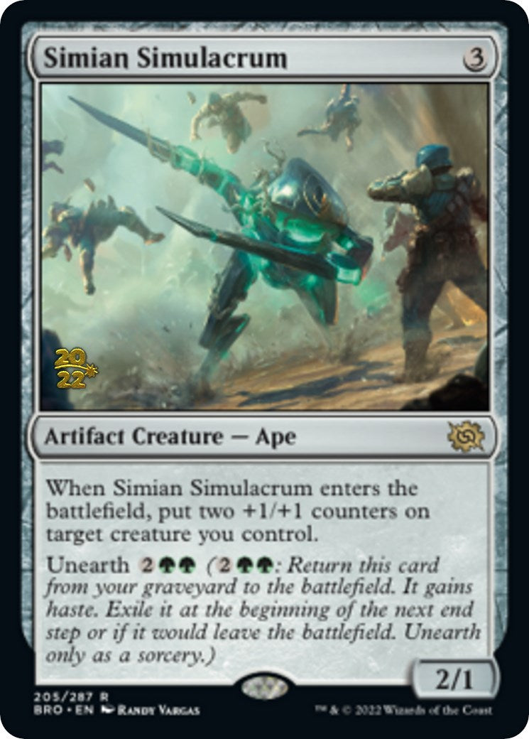 Simian Simulacrum [The Brothers' War Prerelease Promos] MTG Single Magic: The Gathering | Red Claw Gaming