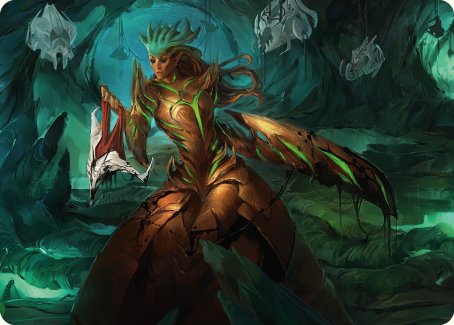 Glissa Sunslayer Art Card [Phyrexia: All Will Be One Art Series] MTG Single Magic: The Gathering | Red Claw Gaming