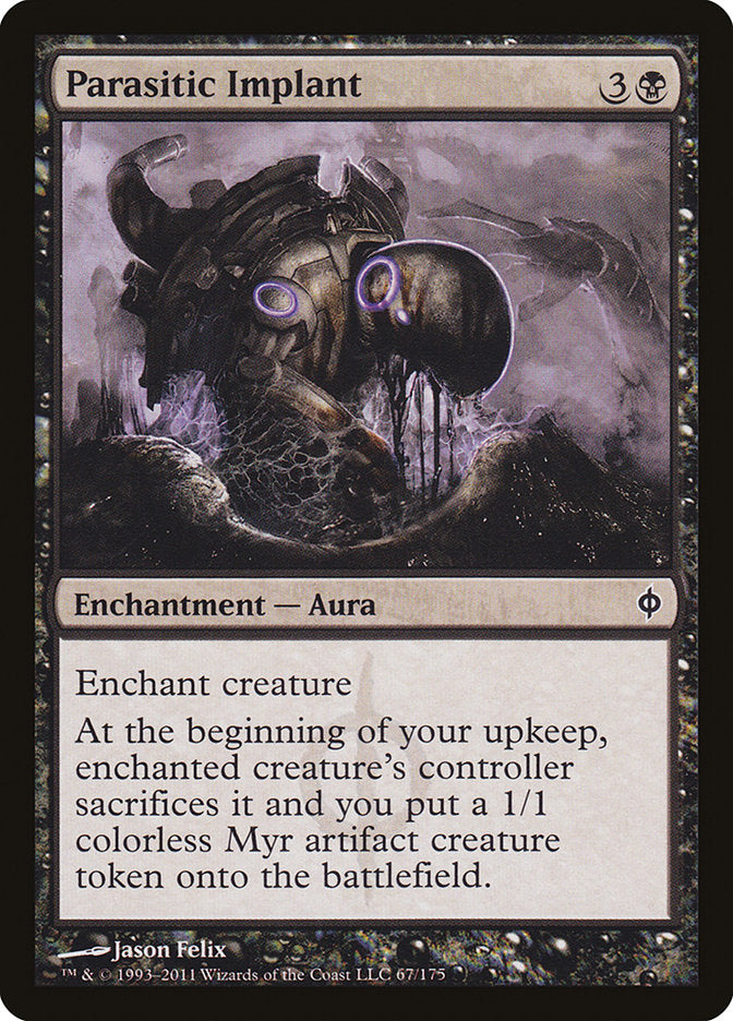 Parasitic Implant [New Phyrexia] MTG Single Magic: The Gathering | Red Claw Gaming