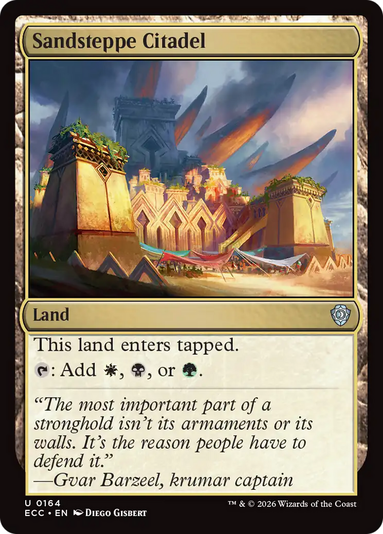 Sandsteppe Citadel [Lorwyn Eclipsed Commander] MTG Single Magic: The Gathering | Red Claw Gaming