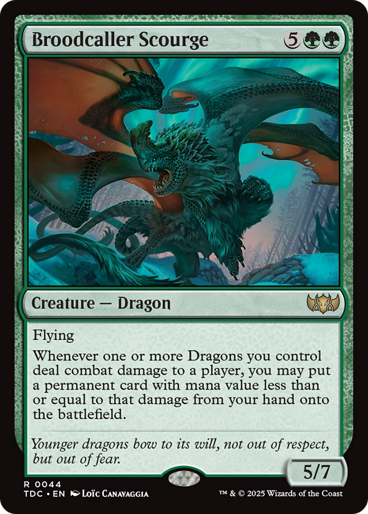 Broodcaller Scourge [Tarkir: Dragonstorm Commander] MTG Single Magic: The Gathering | Red Claw Gaming