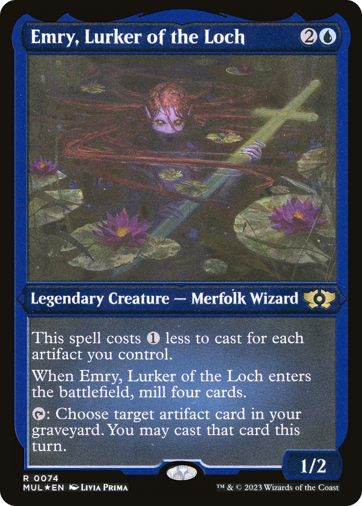 Emry, Lurker of the Loch (Foil Etched) [Multiverse Legends] MTG Single Magic: The Gathering | Red Claw Gaming