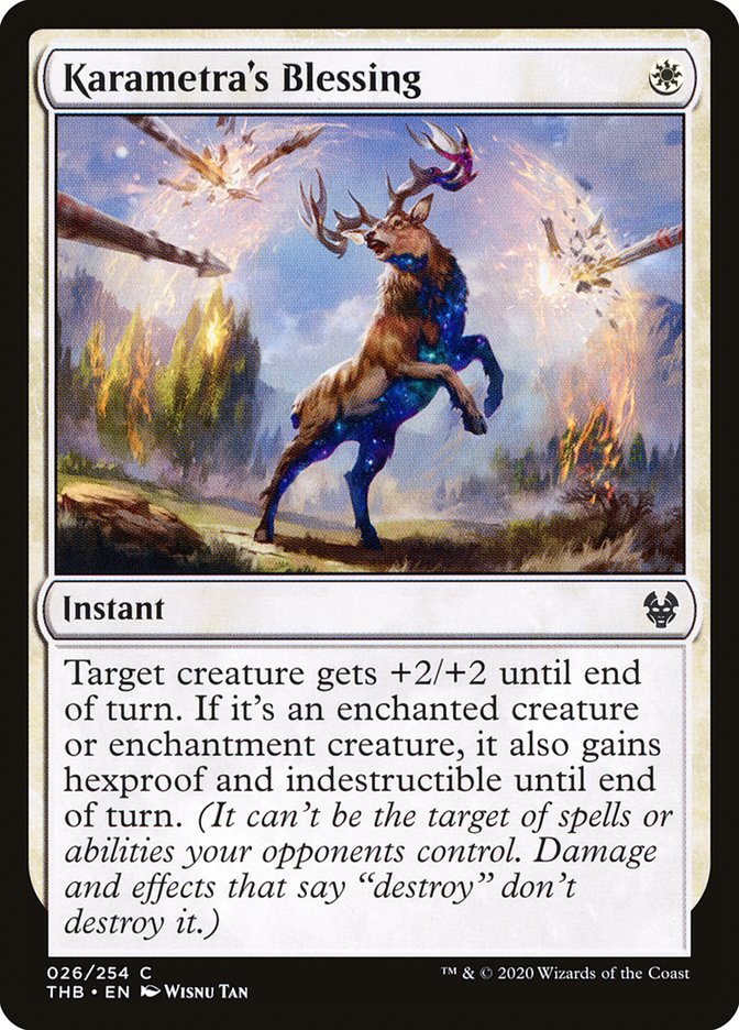 Karametra's Blessing [Theros Beyond Death] MTG Single Magic: The Gathering | Red Claw Gaming
