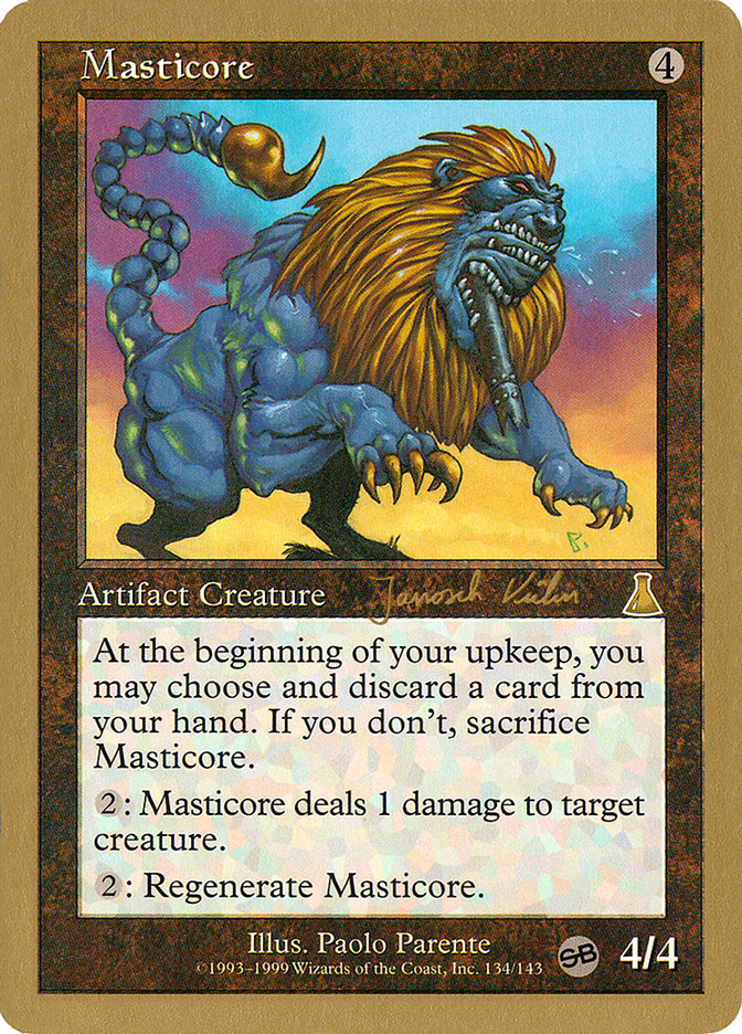 Masticore (Janosch Kuhn) (SB) [World Championship Decks 2000] MTG Single Magic: The Gathering | Red Claw Gaming