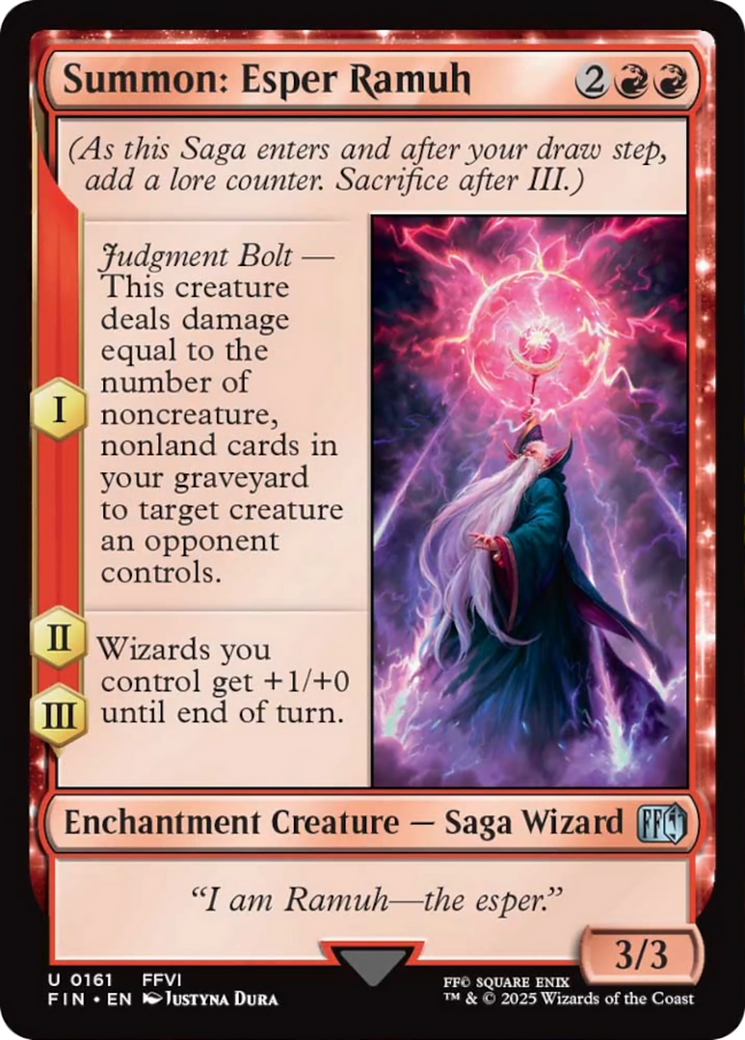 Summon: Esper Ramuh [FINAL FANTASY] MTG Single Magic: The Gathering | Red Claw Gaming