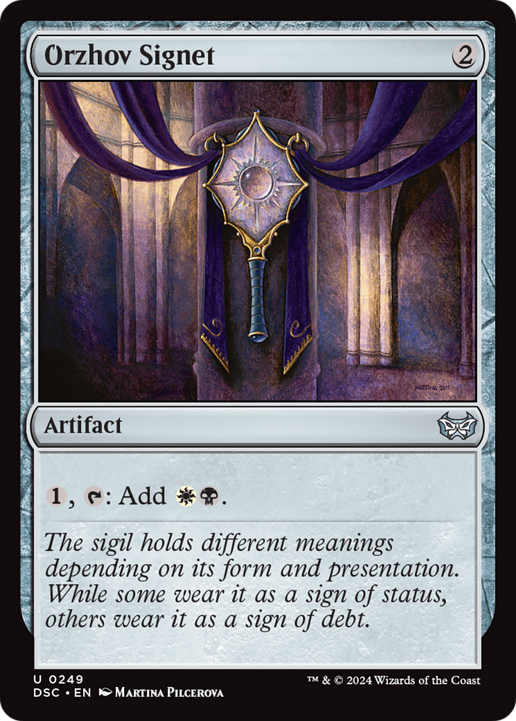 Orzhov Signet [Duskmourn: House of Horror Commander] MTG Single Magic: The Gathering | Red Claw Gaming