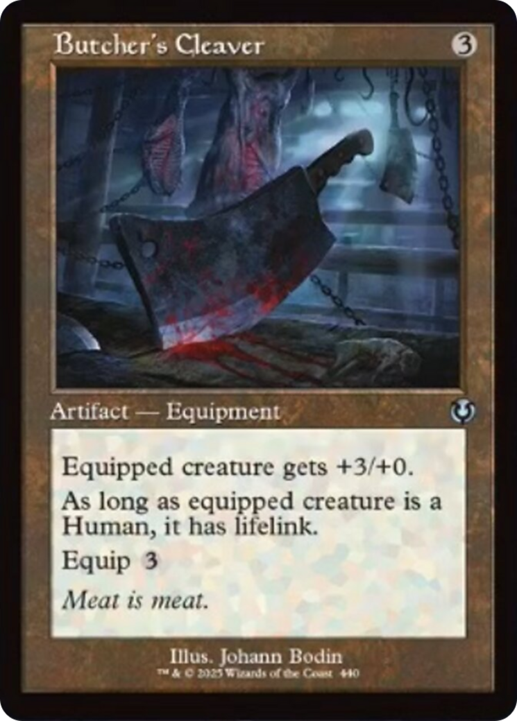 Butcher's Cleaver (Retro Frame) [Innistrad Remastered] MTG Single Magic: The Gathering | Red Claw Gaming