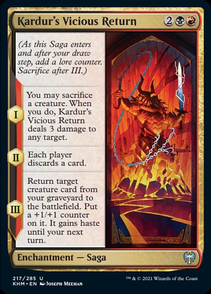 Kardur's Vicious Return [Kaldheim] MTG Single Magic: The Gathering | Red Claw Gaming