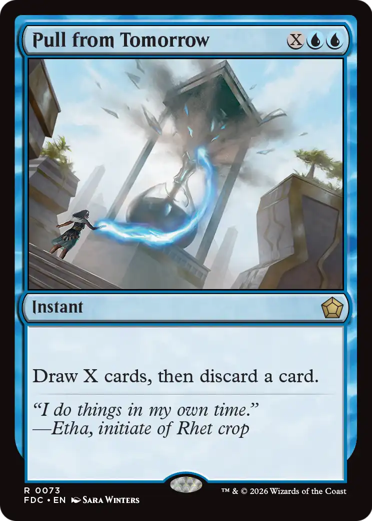 Pull from Tomorrow [Foundations Commander] | Red Claw Gaming