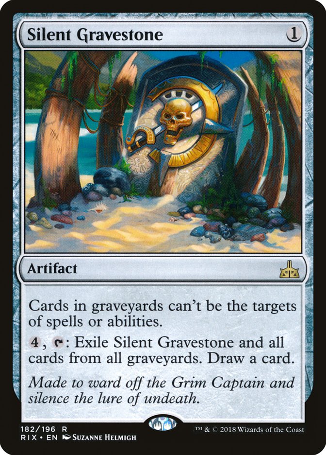 Silent Gravestone [Rivals of Ixalan] MTG Single Magic: The Gathering | Red Claw Gaming