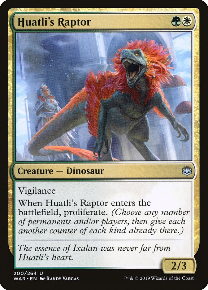 Huatli's Raptor [War of the Spark] MTG Single Magic: The Gathering | Red Claw Gaming