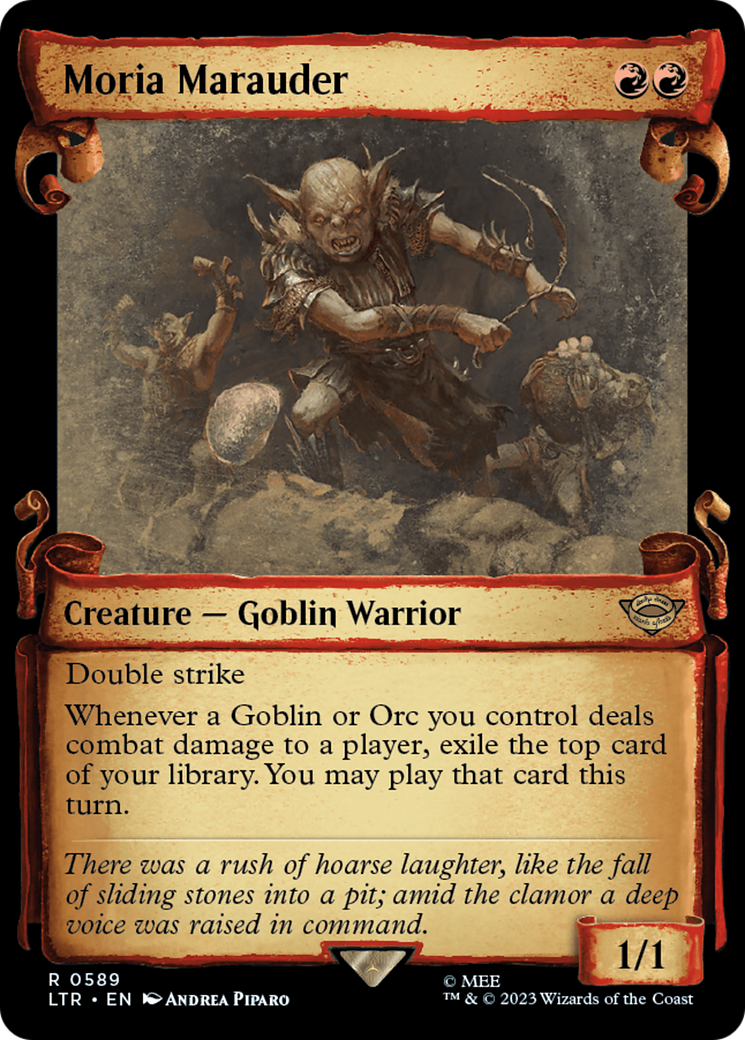 Moria Marauder [The Lord of the Rings: Tales of Middle-Earth Showcase Scrolls] MTG Single Magic: The Gathering | Red Claw Gaming