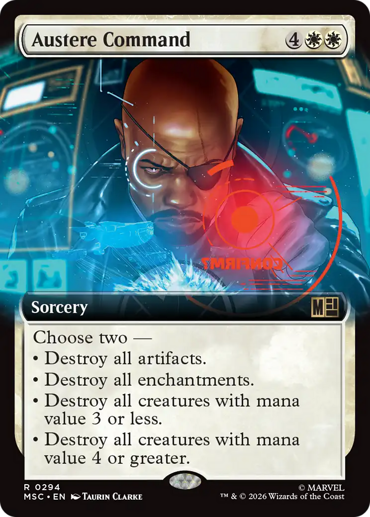 Austere Command (Extended Art) [Marvel Super Heroes Commander] | Red Claw Gaming