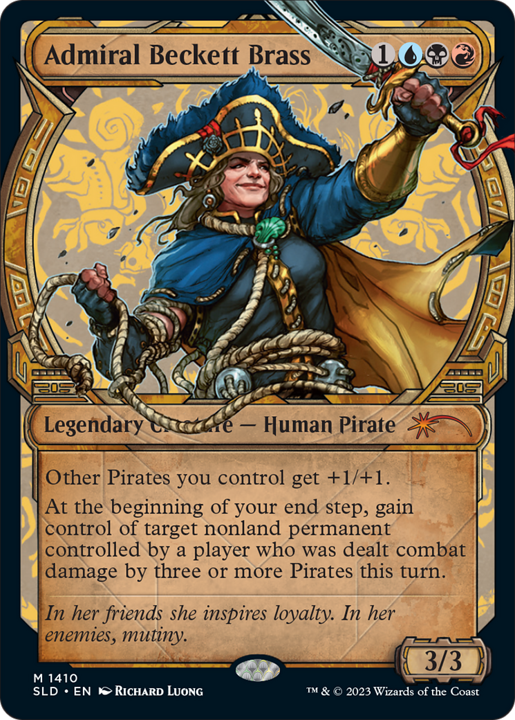 Admiral Beckett Brass (Rainbow Foil) [Secret Lair Drop Series] MTG Single Magic: The Gathering | Red Claw Gaming