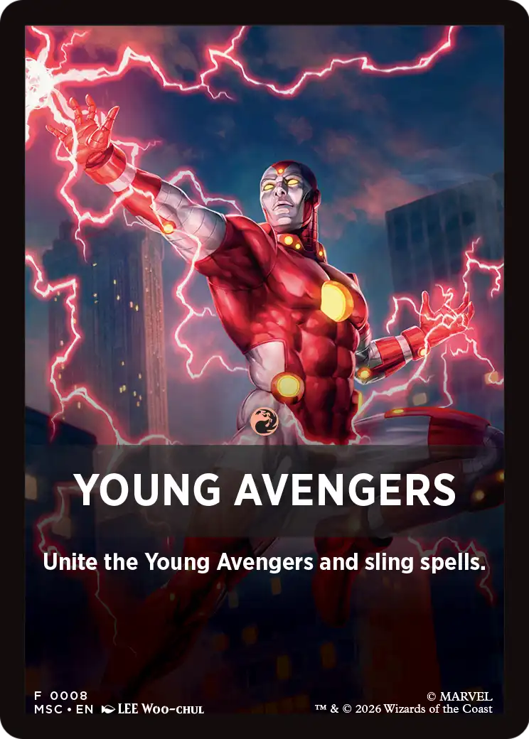 Young Avengers Theme Card (0008) [Marvel Super Heroes Commander] | Red Claw Gaming
