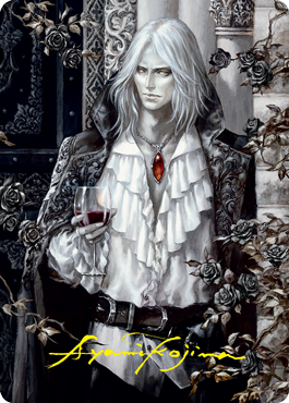 Sorin the Mirthless 2 Art Card (Gold-Stamped Signature) [Innistrad: Crimson Vow Art Series] MTG Single Magic: The Gathering | Red Claw Gaming