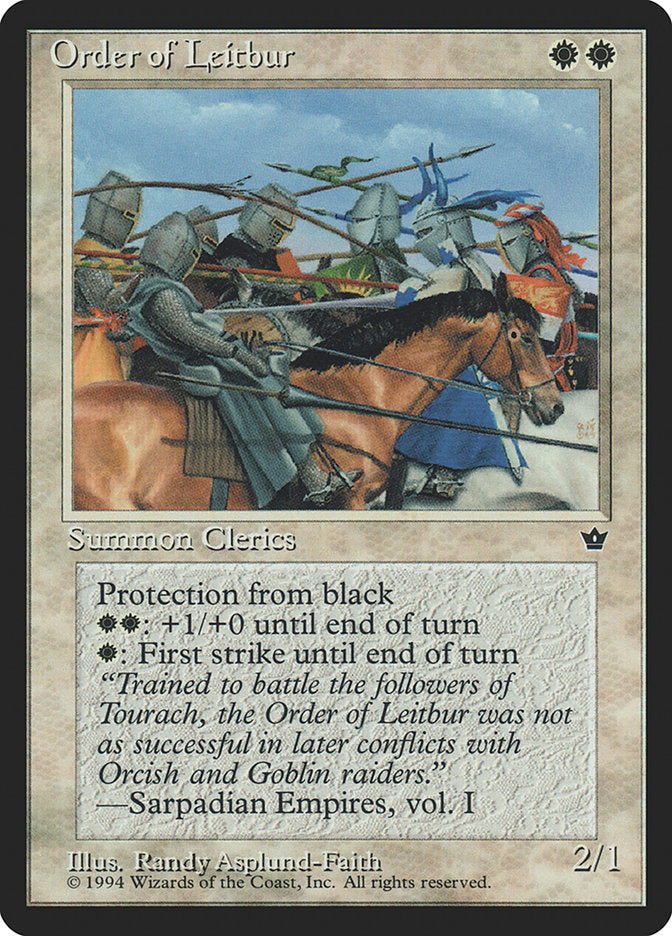 Order of Leitbur [Fallen Empires] MTG Single Magic: The Gathering | Red Claw Gaming