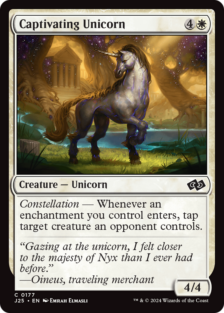 Captivating Unicorn [Foundations Jumpstart] MTG Single Magic: The Gathering | Red Claw Gaming