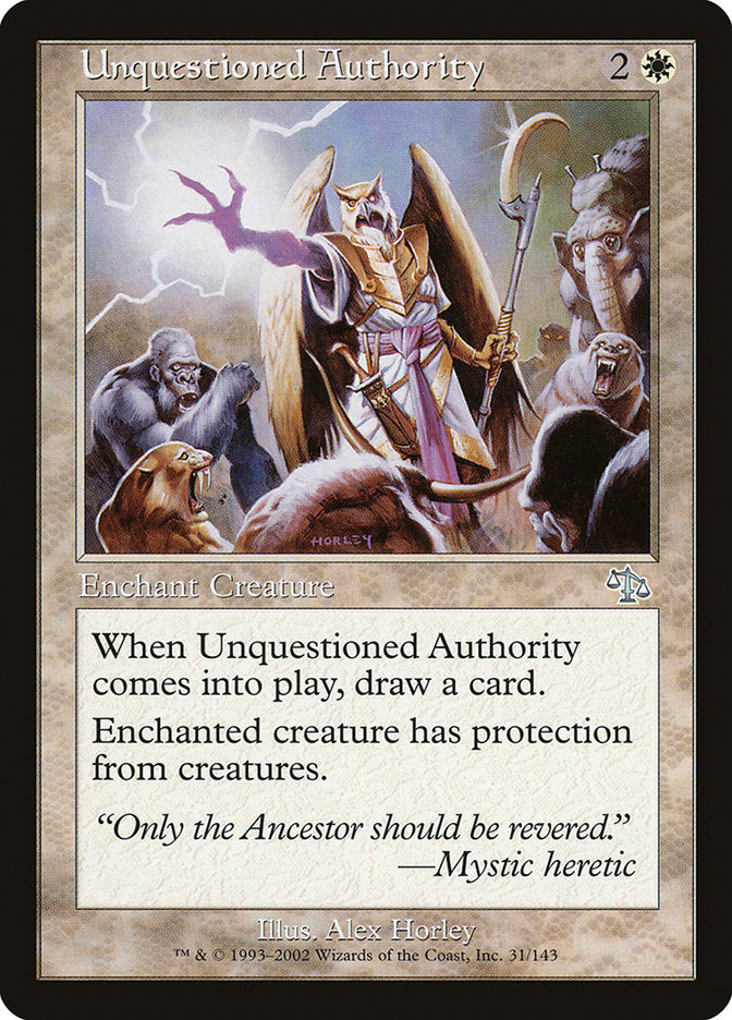 Unquestioned Authority [Judgment] MTG Single Magic: The Gathering | Red Claw Gaming