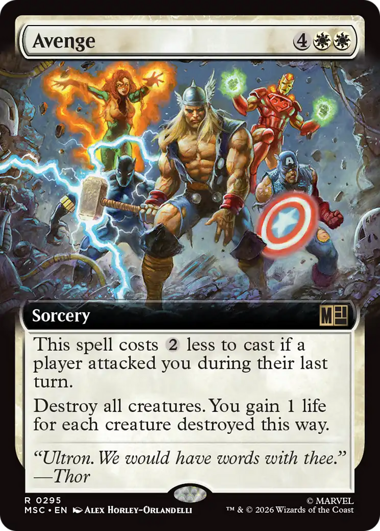 Avenge (Extended Art) [Marvel Super Heroes Commander] | Red Claw Gaming