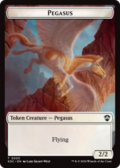 Contract // Pegasus Double-Sided Token [Secrets of Strixhaven Commander Tokens] MTG Single Magic: The Gathering | Red Claw Gaming