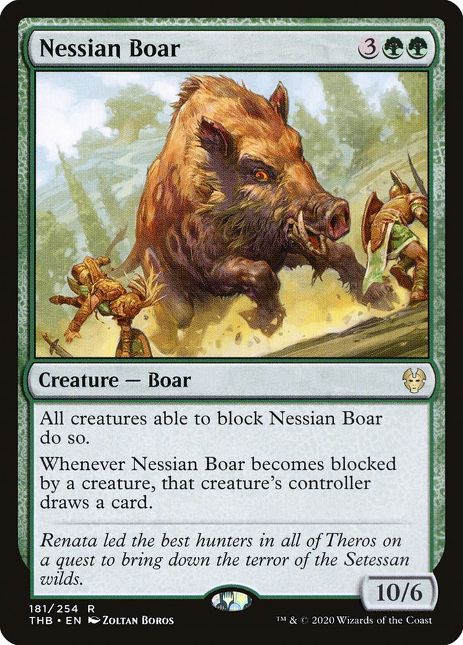 Nessian Boar [Theros Beyond Death] MTG Single Magic: The Gathering | Red Claw Gaming