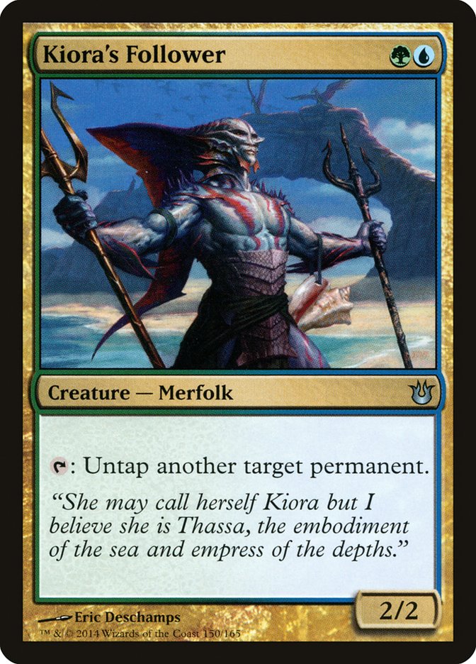 Kiora's Follower [Born of the Gods] MTG Single Magic: The Gathering | Red Claw Gaming