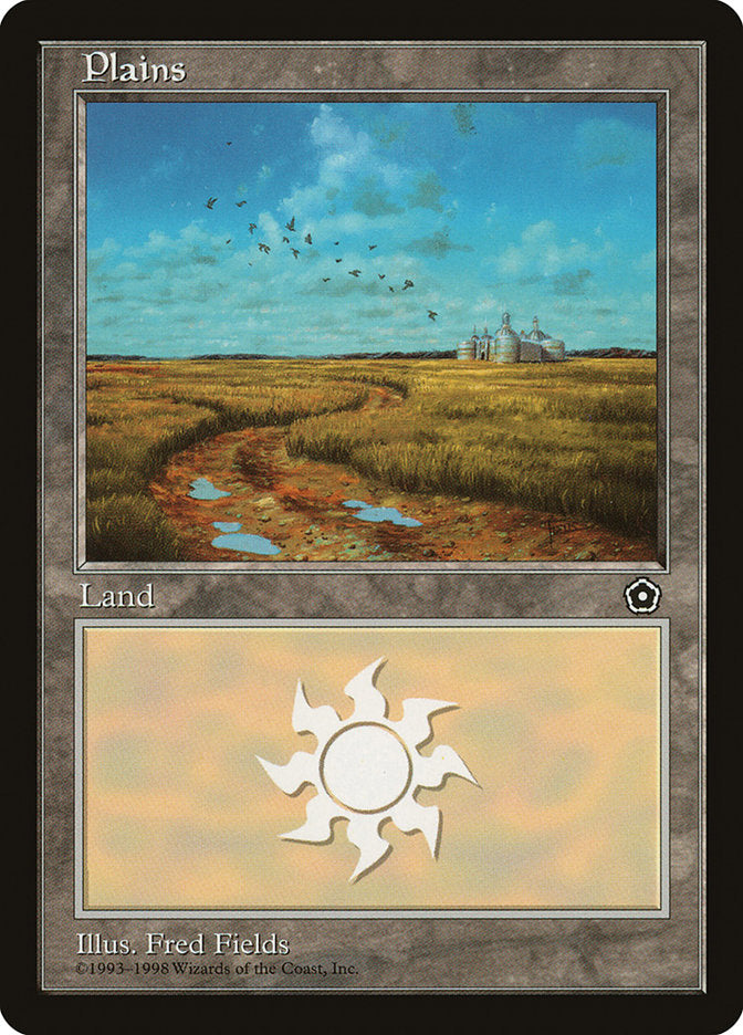 Plains (Birds Flying) [Portal Second Age] MTG Single Magic: The Gathering | Red Claw Gaming