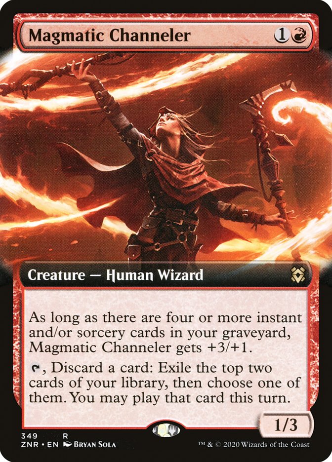 Magmatic Channeler (Extended Art) [Zendikar Rising] MTG Single Magic: The Gathering | Red Claw Gaming