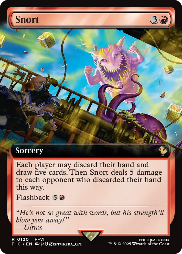 Snort (Extended Art) [FINAL FANTASY Commander] MTG Single Magic: The Gathering | Red Claw Gaming