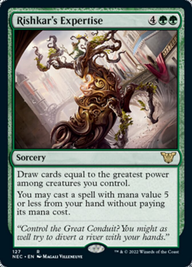 Rishkar's Expertise [Kamigawa: Neon Dynasty Commander] MTG Single Magic: The Gathering | Red Claw Gaming