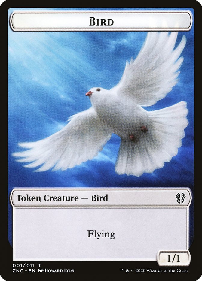 Bird // Kor Ally Double-Sided Token [Zendikar Rising Commander Tokens] MTG Single Magic: The Gathering | Red Claw Gaming
