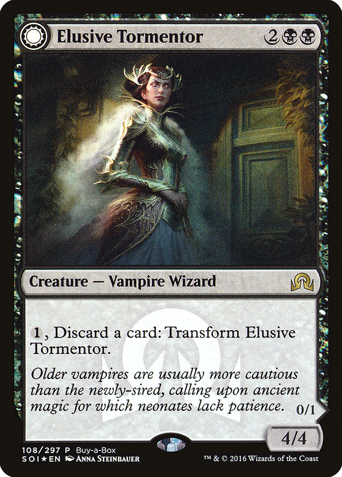 Elusive Tormentor // Insidious Mist (Buy-A-Box) [Shadows over Innistrad Promos] MTG Single Magic: The Gathering | Red Claw Gaming