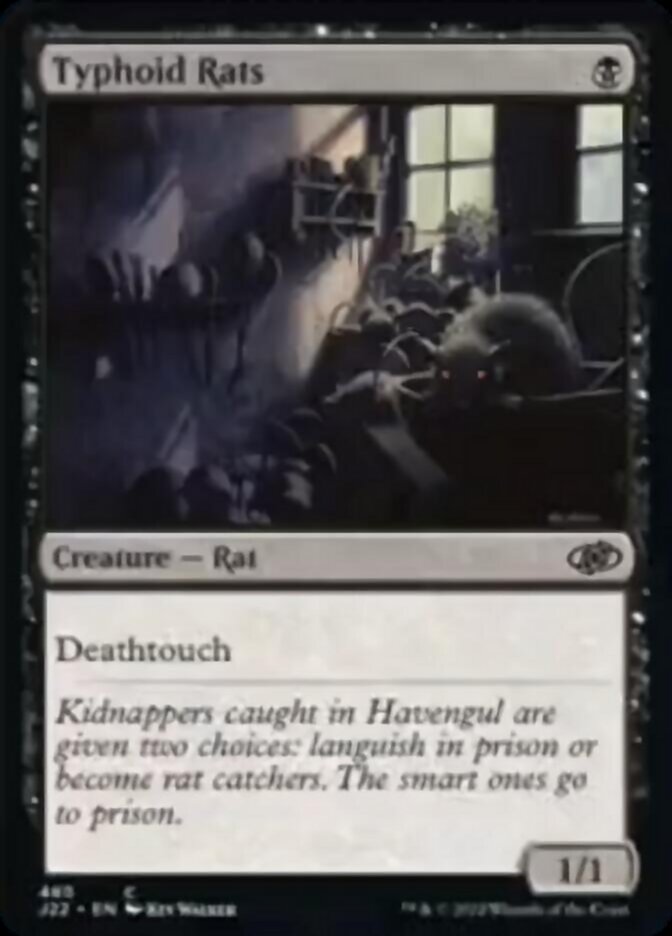 Typhoid Rats [Jumpstart 2022] MTG Single Magic: The Gathering | Red Claw Gaming