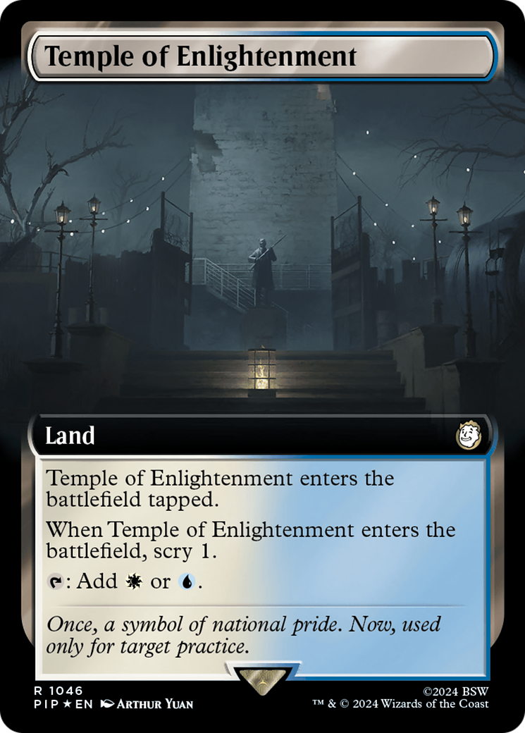 Temple of Enlightenment (Extended Art) (Surge Foil) [Fallout] MTG Single Magic: The Gathering    | Red Claw Gaming