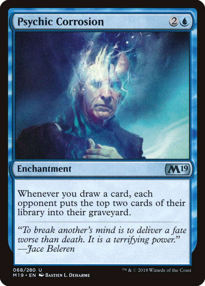 Psychic Corrosion [Core Set 2019] MTG Single Magic: The Gathering | Red Claw Gaming