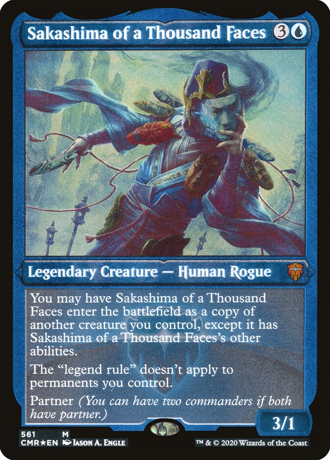 Sakashima of a Thousand Faces (Etched) [Commander Legends] MTG Single Magic: The Gathering | Red Claw Gaming