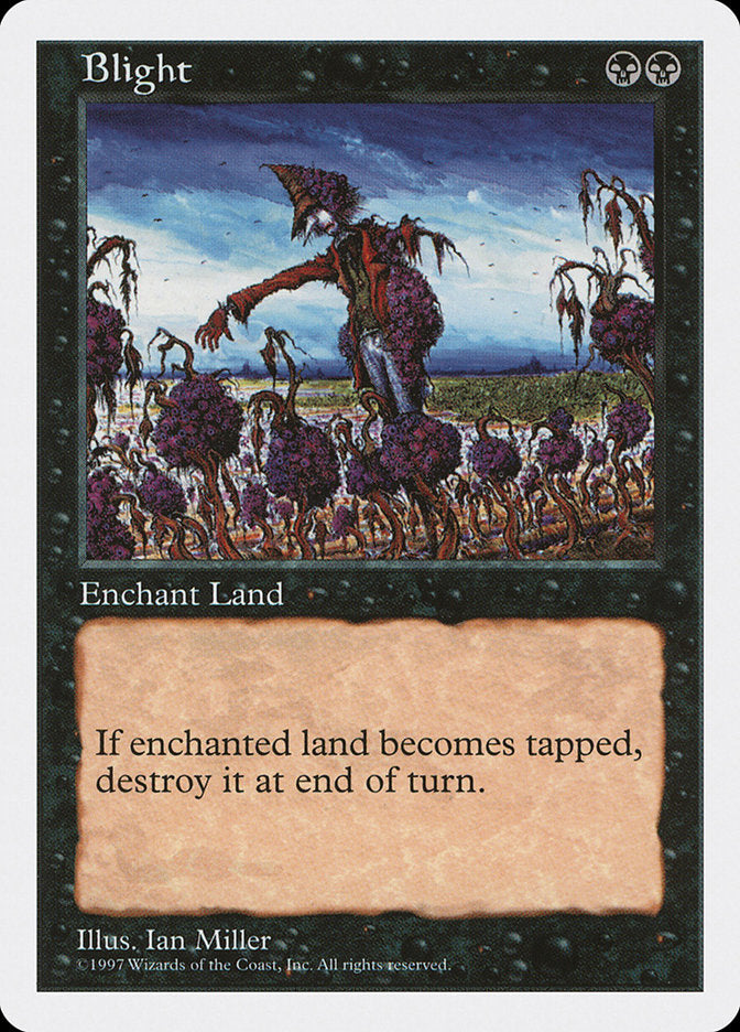 Blight [Fifth Edition] MTG Single Magic: The Gathering | Red Claw Gaming
