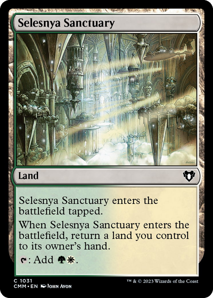 Selesnya Sanctuary [Commander Masters] MTG Single Magic: The Gathering | Red Claw Gaming